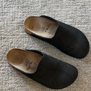 Black Suede Women's Slip-On Shoes